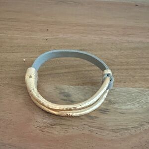 Gold-Tone Leather Wrap Bracelet - Women Jewelry